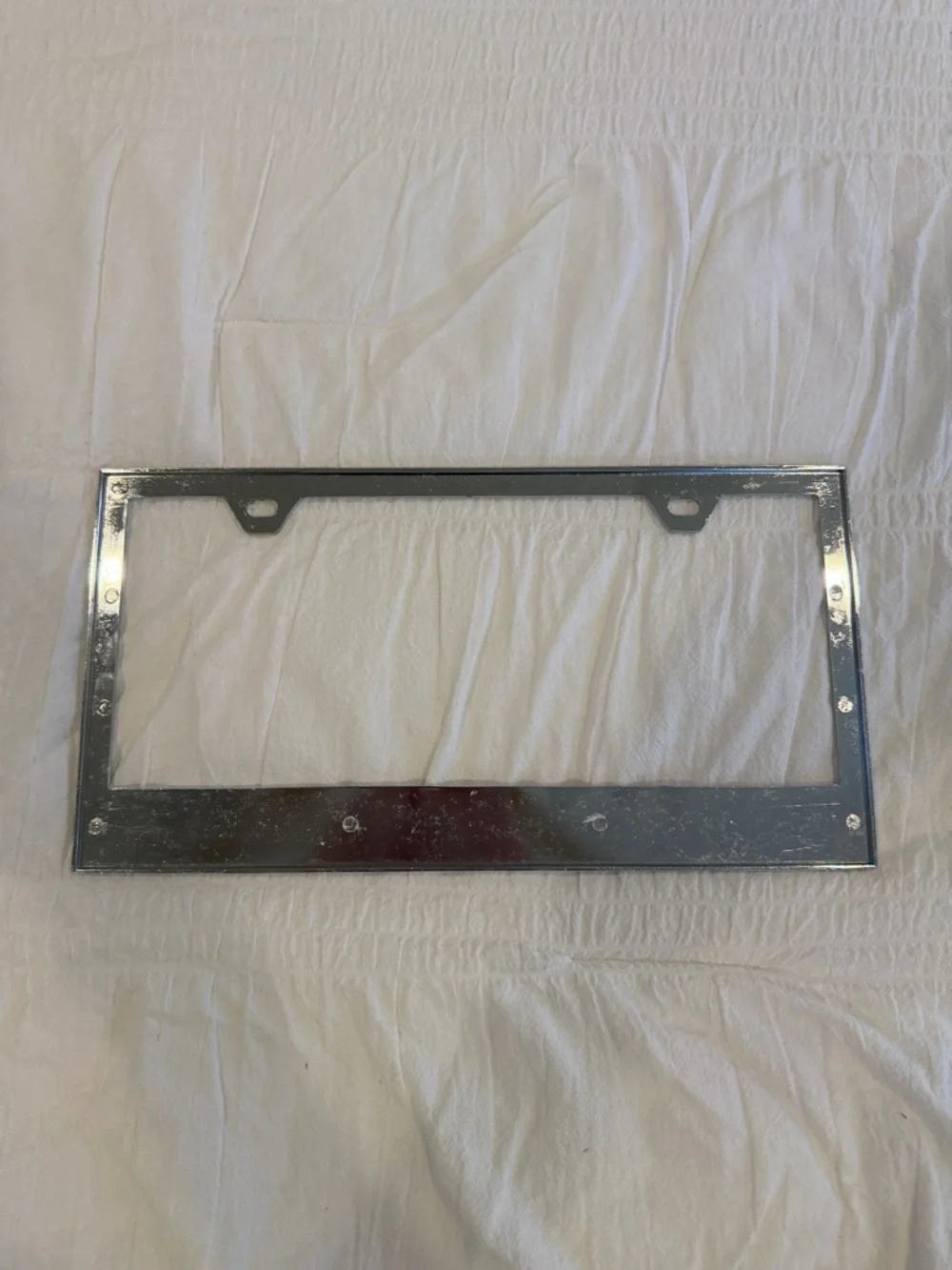 NYU Metal License Plate Frame - Picture 3 of 6